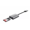 Trust Dalyx 24135 συσκευή ανάγνωσης καρτών, USB 3.2 Gen 1, microSD/SD/SDHC/SDXC, ασημί