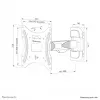 Neomounts WL40-540BL12 Βάση τηλεόρασης τοίχου 32-55 ίντσες - Full-Motion - εύκολη τοποθέτηση