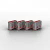 Port Blocker Lindy USB Port Blocker 4 τεμ. Κωδικός χρώματος Ροζ