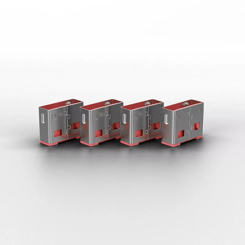 Port Blocker Lindy USB Port Blocker 4 τεμ. Κωδικός χρώματος Ροζ