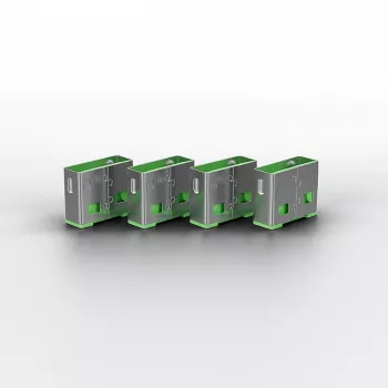 Portblocker Lindy USB Port Blocker 4 τεμ. Κωδικός χρώματος Πράσινο