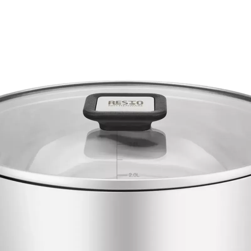 Resto Kitchenware Anser 4,4 L Στρογγυλό Μαύρο Ανοξείδωτο ατσάλι