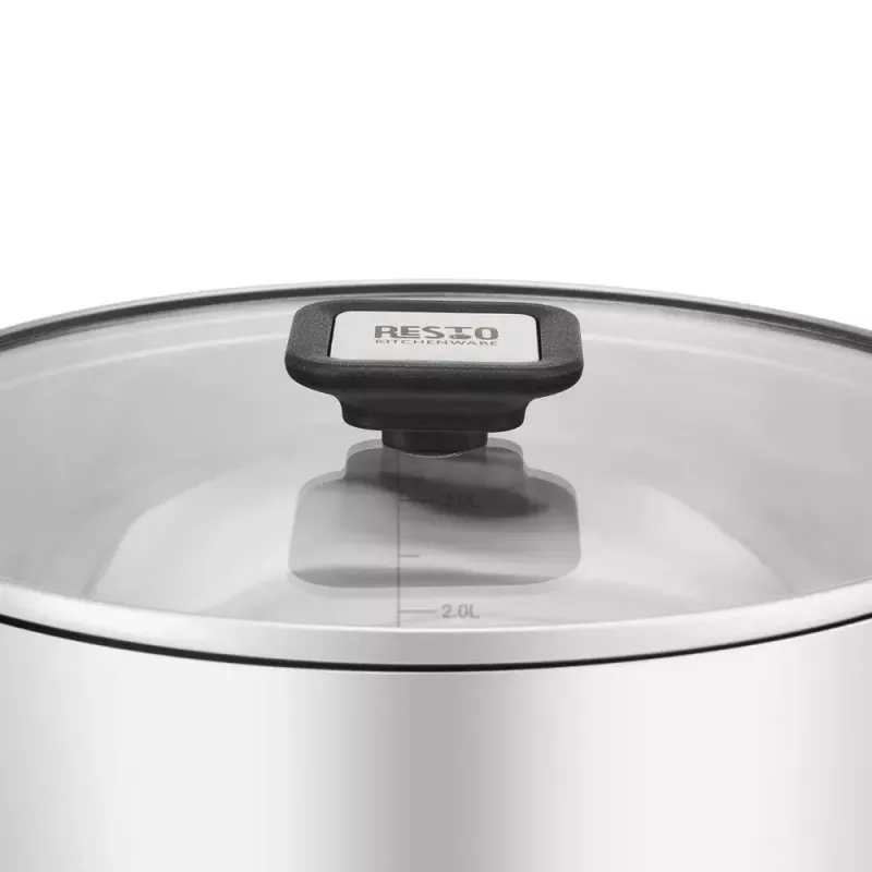Resto Kitchenware Anser 4,4 L Στρογγυλό Μαύρο Ανοξείδωτο ατσάλι