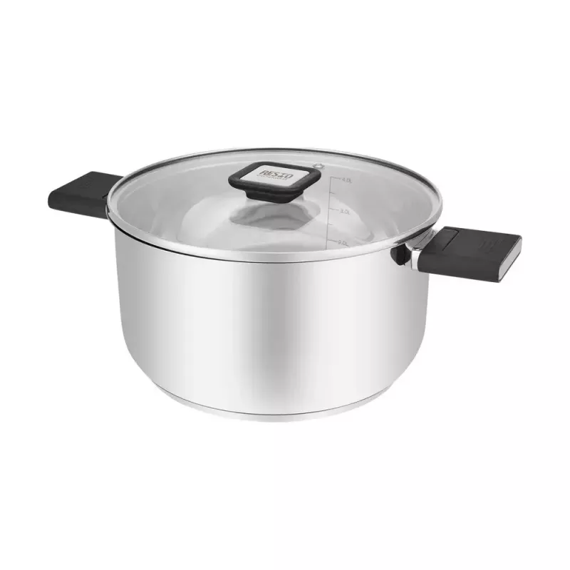 Resto Kitchenware Anser 4,4 L Στρογγυλό Μαύρο Ανοξείδωτο ατσάλι