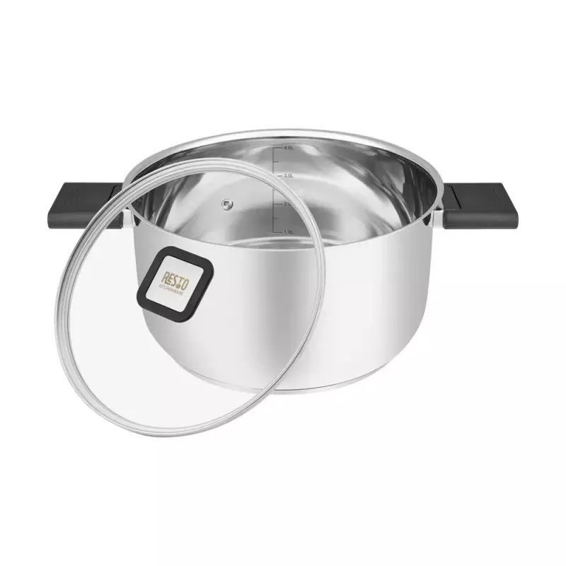 Resto Kitchenware Anser 4,4 L Στρογγυλό Μαύρο Ανοξείδωτο ατσάλι