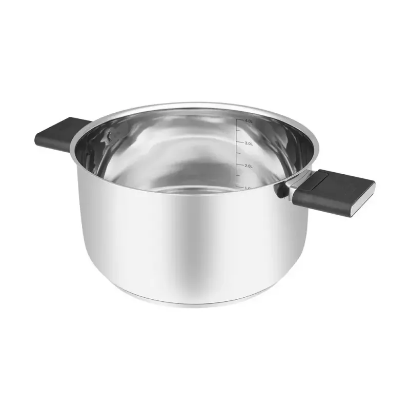 Resto Kitchenware Anser 4,4 L Στρογγυλό Μαύρο Ανοξείδωτο ατσάλι