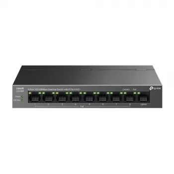 TP-Link LiteWave LS109P Διακόπτης δικτύου Unmanaged Fast Ethernet (10/100) Power over Ethernet (PoE) Μαύρο