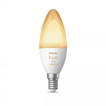 Έξυπνος λαμπτήρας Philips Hue White ambience Candle E14, 5,2 W, Bluetooth/Zigbee, υποδοχή E14