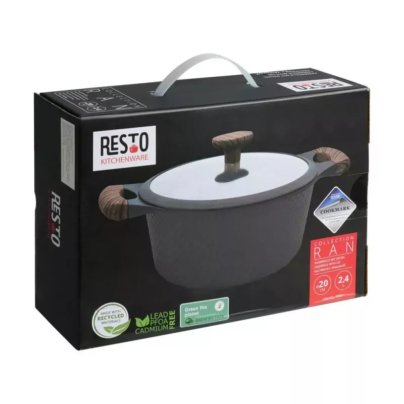 Resto Kitchenware Ran 2,4 L Στρογγυλό Μαύρο Ξύλο