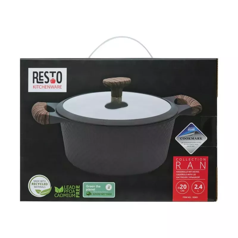 Resto Kitchenware Ran 2,4 L Στρογγυλό Μαύρο Ξύλο