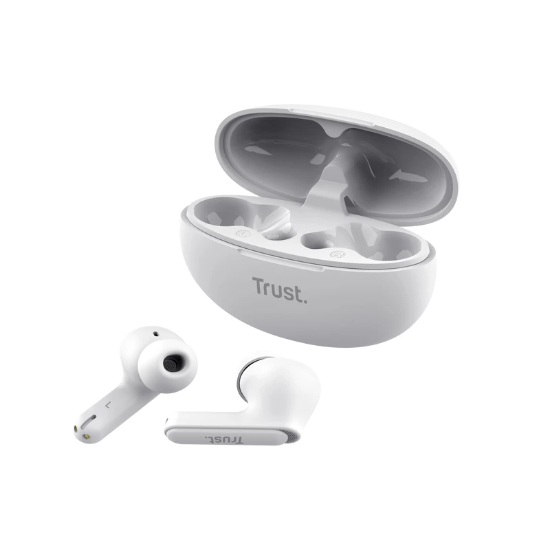 Trust Yavi Headset True Wireless Stereo (TWS) In-Ear Κλήσεις/Μουσική USB Type-C Bluetooth Λευκό