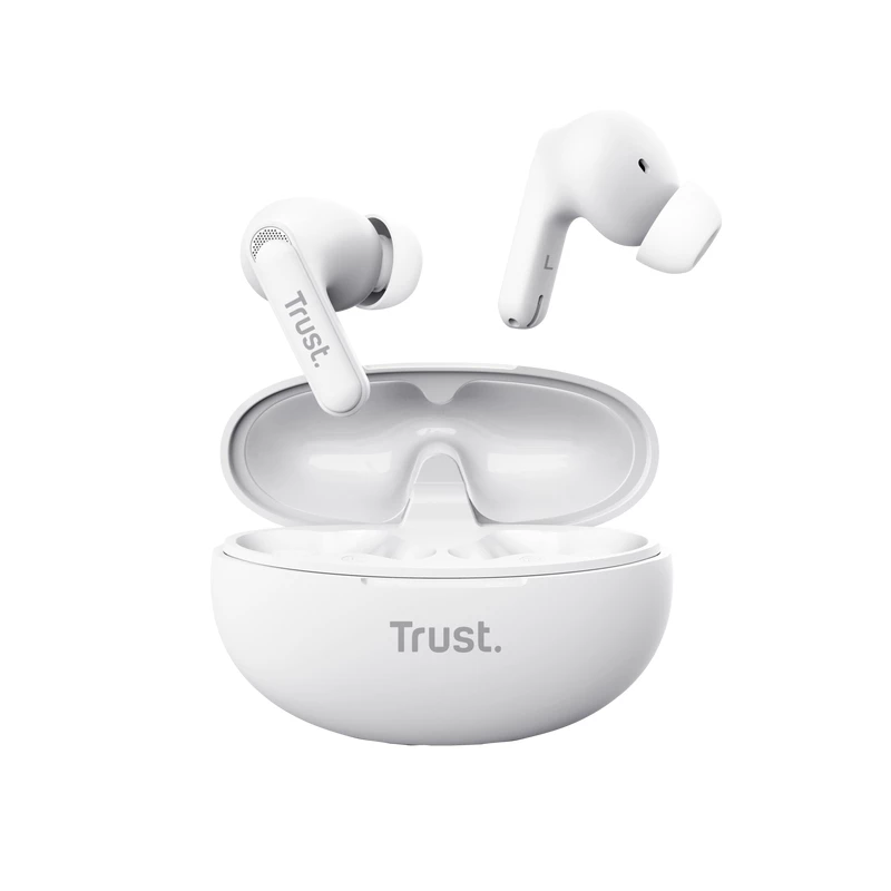 Trust Yavi Headset True Wireless Stereo (TWS) In-Ear Κλήσεις/Μουσική USB Type-C Bluetooth Λευκό