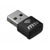 USB Adapter MSI AX1800 Nano WiFi USB 2.0 Μαύρο