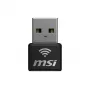 USB Adapter MSI AX1800 Nano WiFi USB 2.0 Μαύρο