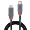 Lindy 0,8 m USB 4 240 W καλώδιο Type-C, Anthra Line