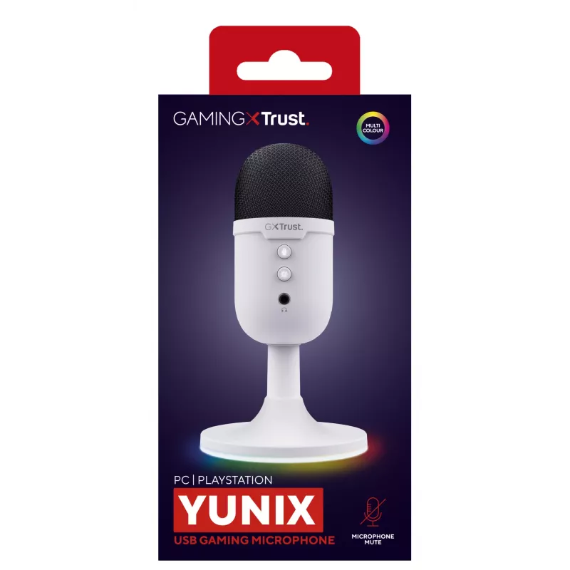 Trust GXT 234P Yunix Λευκό Επιτραπέζιο Μικρόφωνο