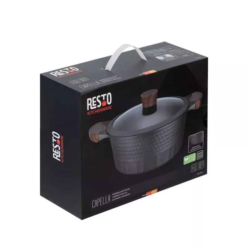 Resto Kitchenware Capella 4,6 L Στρογγυλό Μαύρο Ξύλο