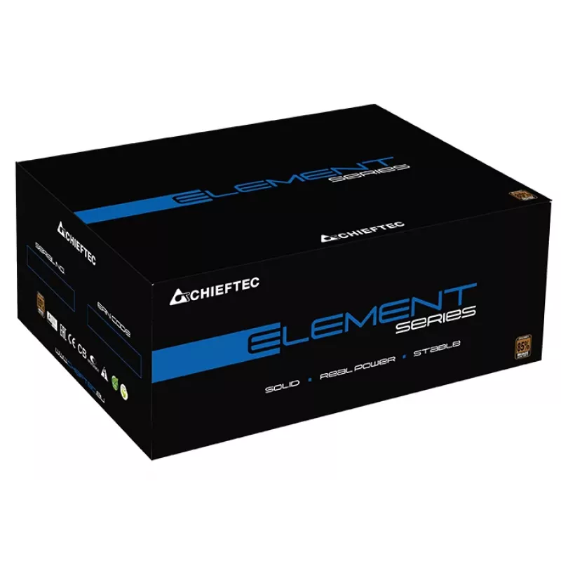 Chieftec ELP-600S Τροφοδοτικό 600 W 20+4-πολικό ATX PS/2 Μαύρο