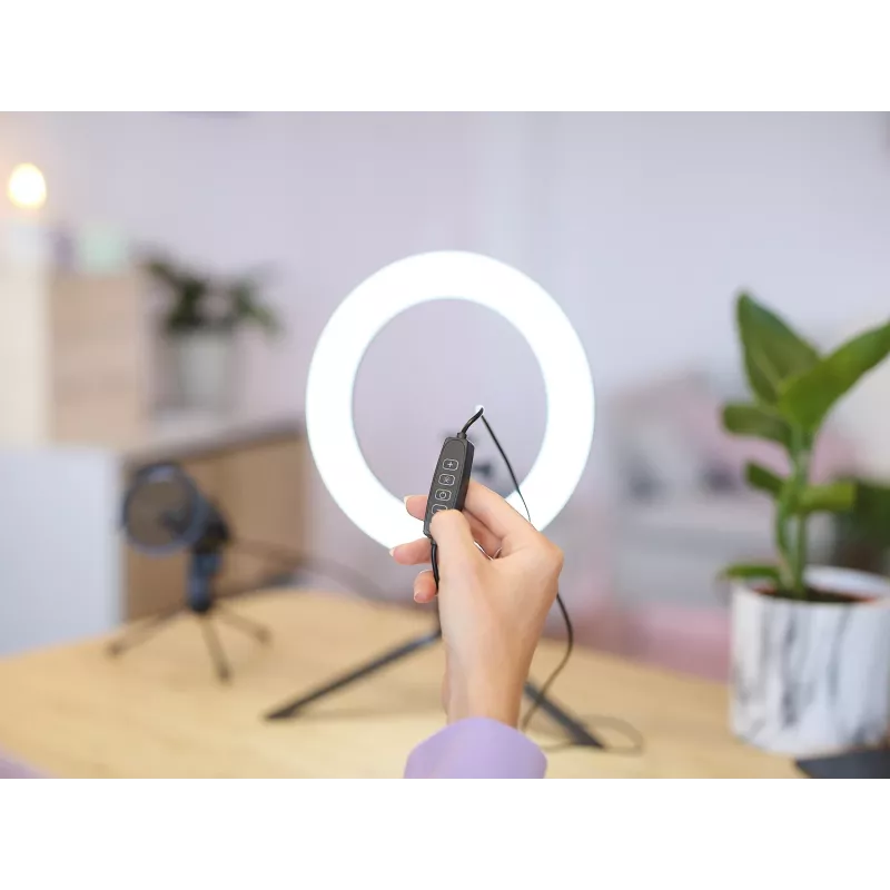 Φωτιστικό LED δακτυλίου Trust Maku+ μαύρο/πράσινο 24881