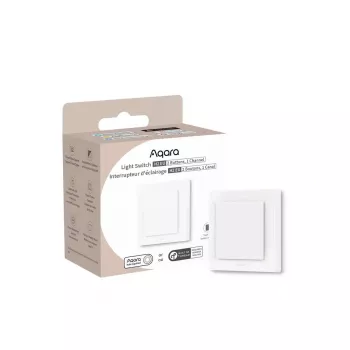 AQARA Light Switch H2 EU (2 πλήκτρα, 1 κανάλι) (WS-K07D) – Επιτοίχιος διακόπτης Zigbee και Thread με ρελέ
