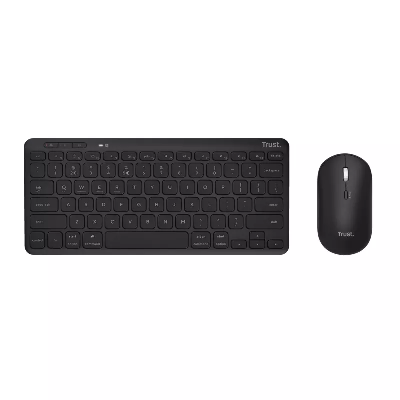 Trust Lyra Πληκτρολόγιο με ποντίκι Γραφείου RF Wireless + Bluetooth QWERTY Αγγλικά μαύρο