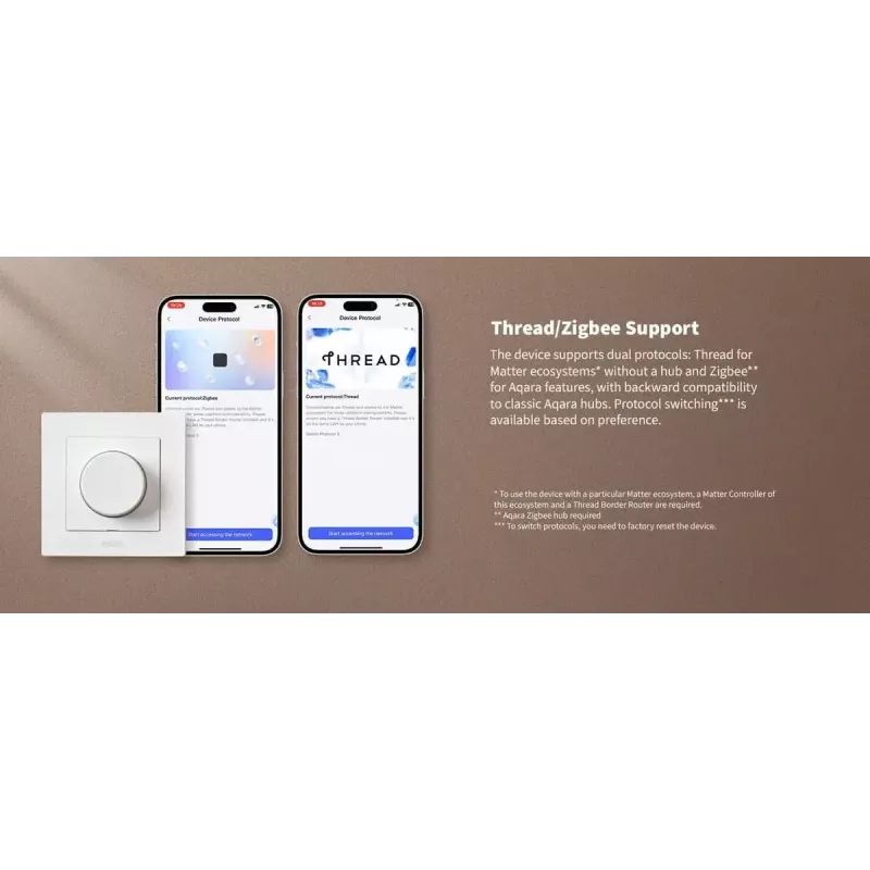 Aqara Dimmer Switch H2 EU Λευκός διακόπτης φωτός Aqara KD-R01D