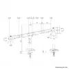 Neomounts DS60-600BL2 Βραχίονας οθόνης 10-32 inch - γρήγορη στερέωση - όριο 180°