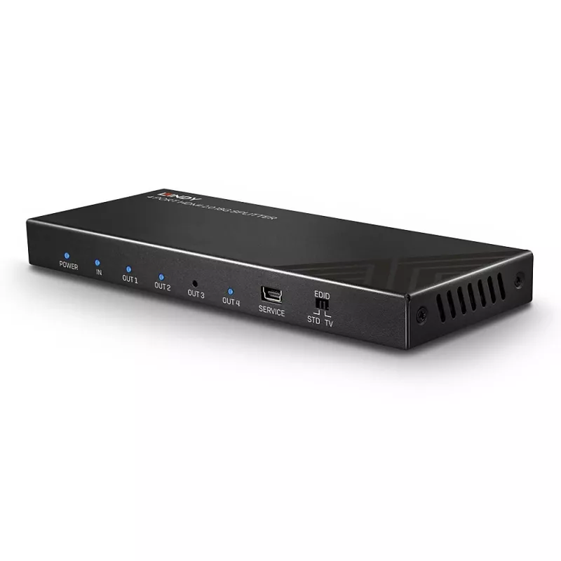 Διαχωριστής HDMI Lindy 4 Port HDMI 18G Splitter