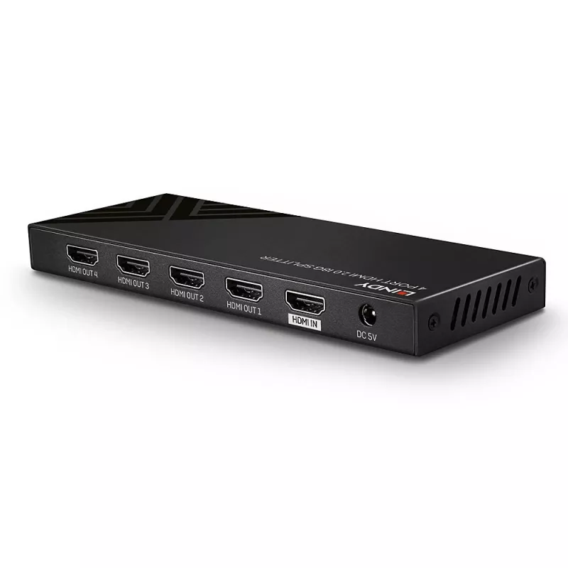 Διαχωριστής HDMI Lindy 4 Port HDMI 18G Splitter