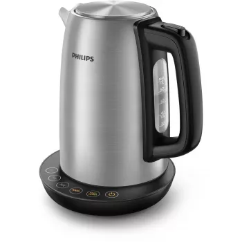 Ηλεκτρικός βραστήρας Philips HD9359/90 1,7 L, 2200 W, Θήκη από ανοξείδωτο χάλυβα, μαύρο μεταλλικό