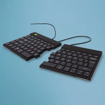 R-Go Tools Εργονομικό πληκτρολόγιο R-Go Split Break v2 με λογισμικό Break, εργονομικό διαιρεμένο πληκτρολόγιο, QWERTY (UK), Ενσύρματο, μαύρο