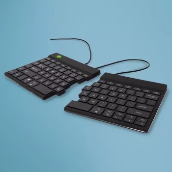 R-Go Tools Εργονομικό πληκτρολόγιο R-Go Split Break v2 με λογισμικό Break, εργονομικό διαιρεμένο πληκτρολόγιο, QWERTY (US), Ενσύρματο, μαύρο