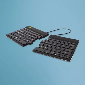 R-Go Tools Εργονομικό πληκτρολόγιο R-Go Split Break με λογισμικό διαλειμμάτων, εργονομικό διαιρεμένο πληκτρολόγιο, QWERTY (US), Bluetooth, μαύρο