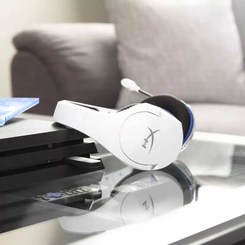 HyperX Cloud Stinger Core – Ασύρματο Gaming Headset (Λευκό-Μπλε) – PS5-PS4