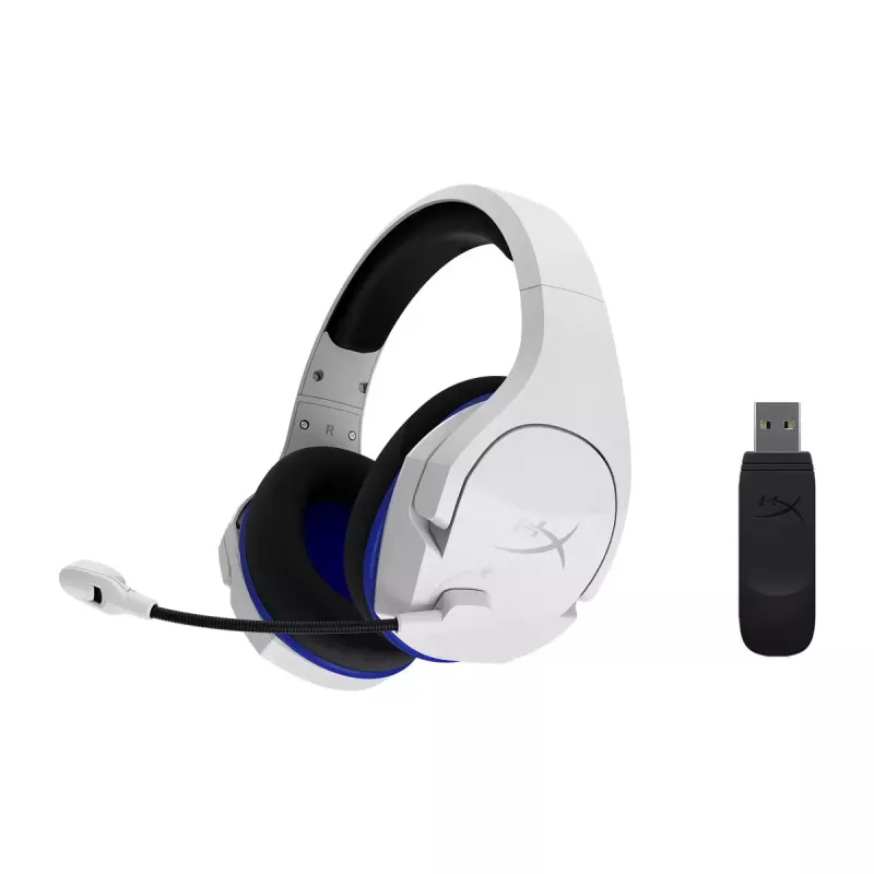 HyperX Cloud Stinger Core – Ασύρματο Gaming Headset (Λευκό-Μπλε) – PS5-PS4
