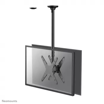 Neomounts FPMA-C340DΜαύρο Βάση Οροφής Διπλής Οθόνης/Τηλεόρασης 32-75 ίντσες - Ύψος 106-156 cm