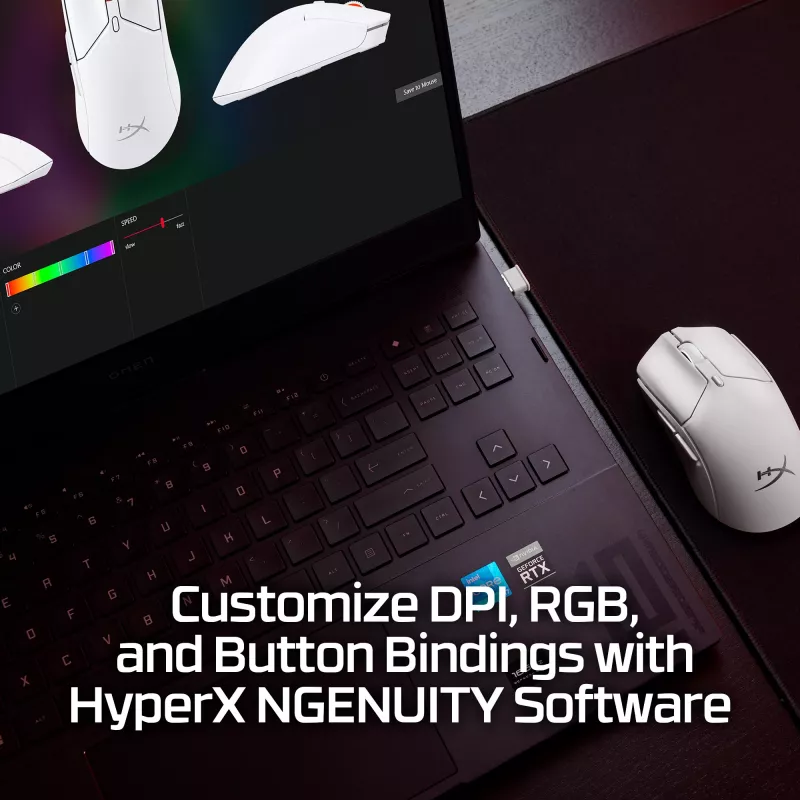 HyperX Pulsefire Haste 2 Mini - Ασύρματο Gaming Ποντίκι (Λευκό)
