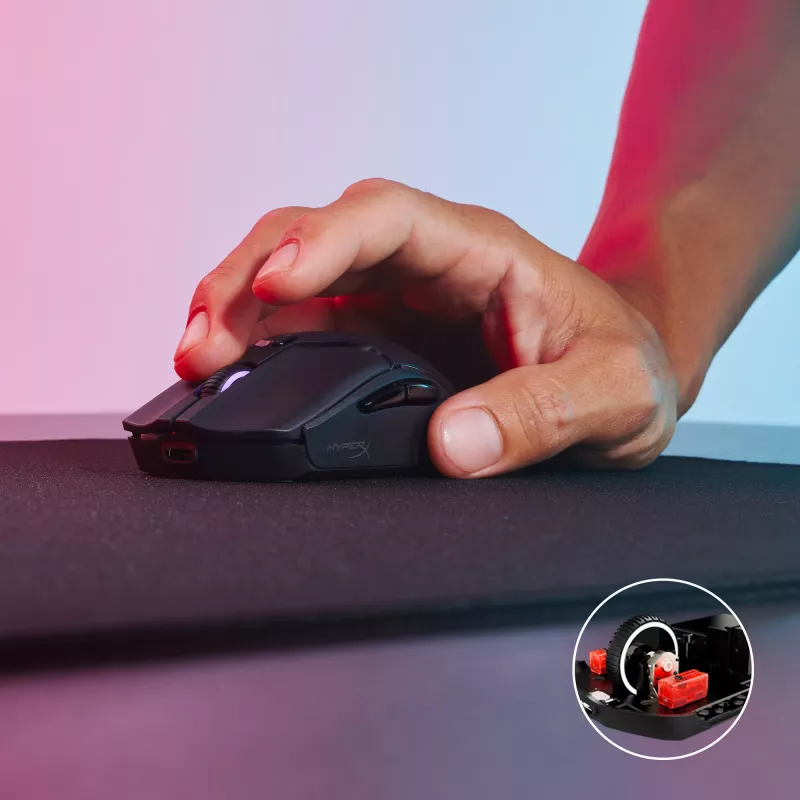 Ασύρματο gaming ποντίκι KINGSTON HyperX Pulsefire Haste 2 Mini — Αμφιδέξιο, 26.000 DPI, RF/Bluetooth/USB