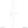 Neomounts FPMA-CP200 Μαύρη επέκταση ράβδου βάσης οροφής TV - h 200 cm