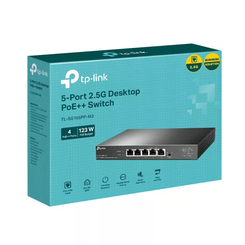 TP-Link 5-Port 2.5G Desktop Switch με 4-Port PoE++ Unmanaged