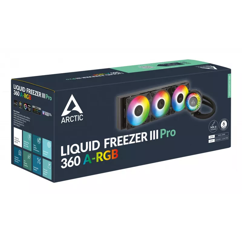 ARCTIC Liquid Freezer III Pro 360 A-RGB - Πολυσυμβατή all-in-one υδρόψυξη CPU με A-RGB