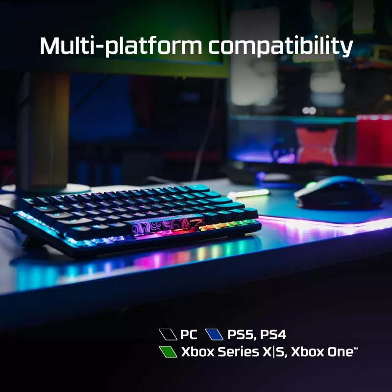 HyperX Alloy Origins 60 – Μηχανικό gaming πληκτρολόγιο – HX Red (US-Layout)