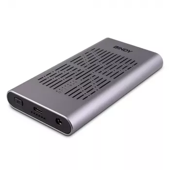 Lindy USB 3.2 Gen 2x2 Dual M.2 NVMe Θήκη SSD με λειτουργία κλωνοποίησης
