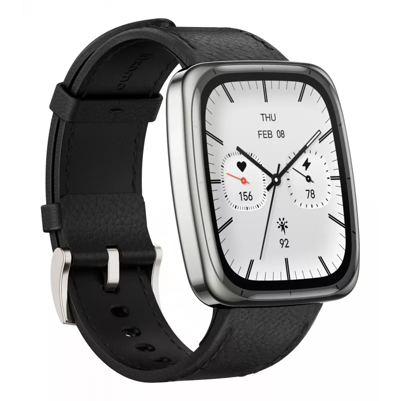 Amazfit Active 2 Square Smartwatch Μαύρο (W2434GL2N)