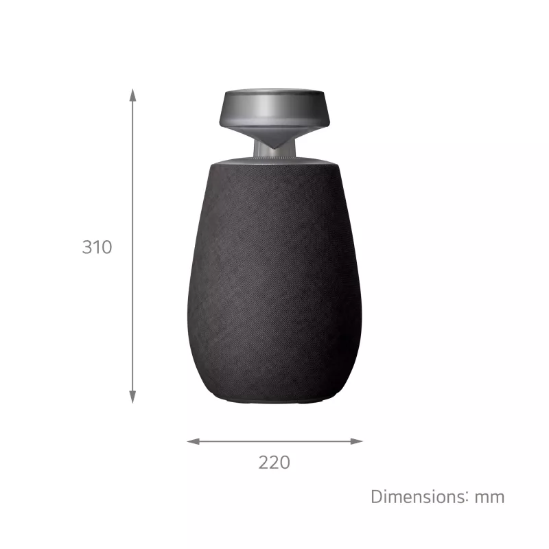 LG XBOOM 360 μονόφοβο φορητό ηχείο μαύρο 20 W