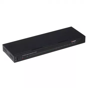 Lindy 16 Port HDMI 4K60 Splitter 16x HDMI 3840x2160 μαύρο
