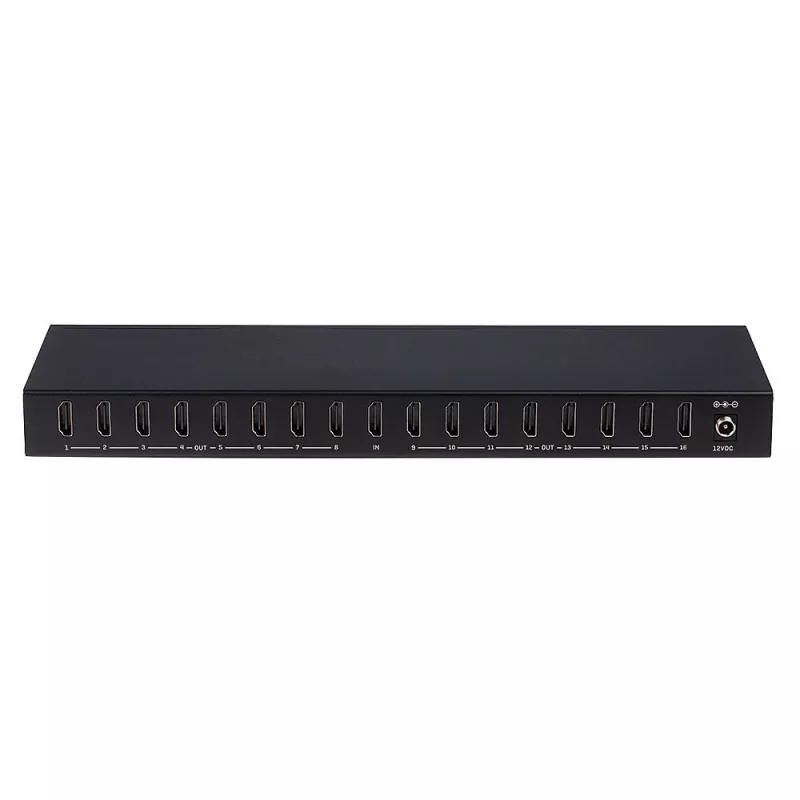 Lindy 16 Port HDMI 4K60 Splitter 16x HDMI 3840x2160 μαύρο