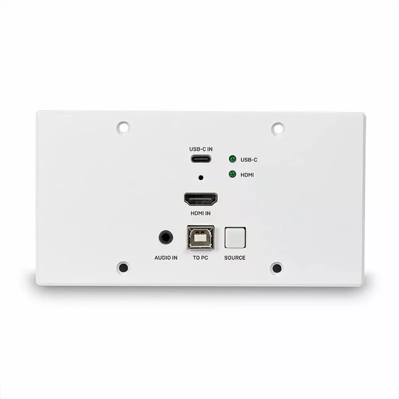 Lindy 150m Cat.6 HDMI 4K60 & Type C HDBaseT EU επιτοίχια πλάκα επέκτασης KVM, πομπός