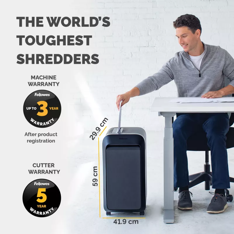 Fellowes LX Series Powershred LX220 καταστροφέας εγγράφων 65 dB μαύρο
