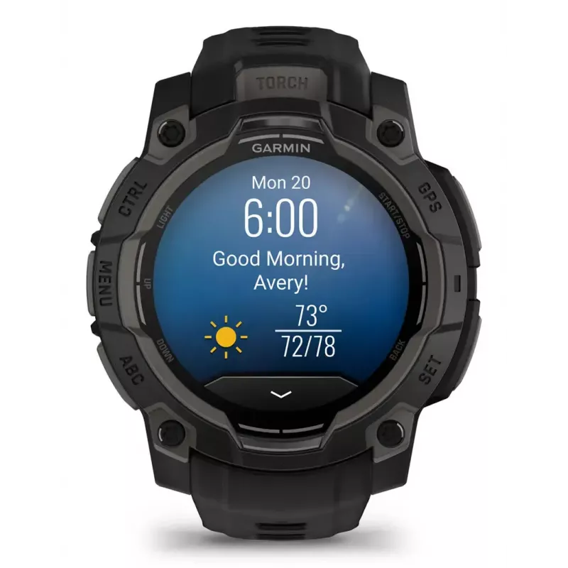 Smartwatch Garmin Instinct 3 AMOLED μαύρο